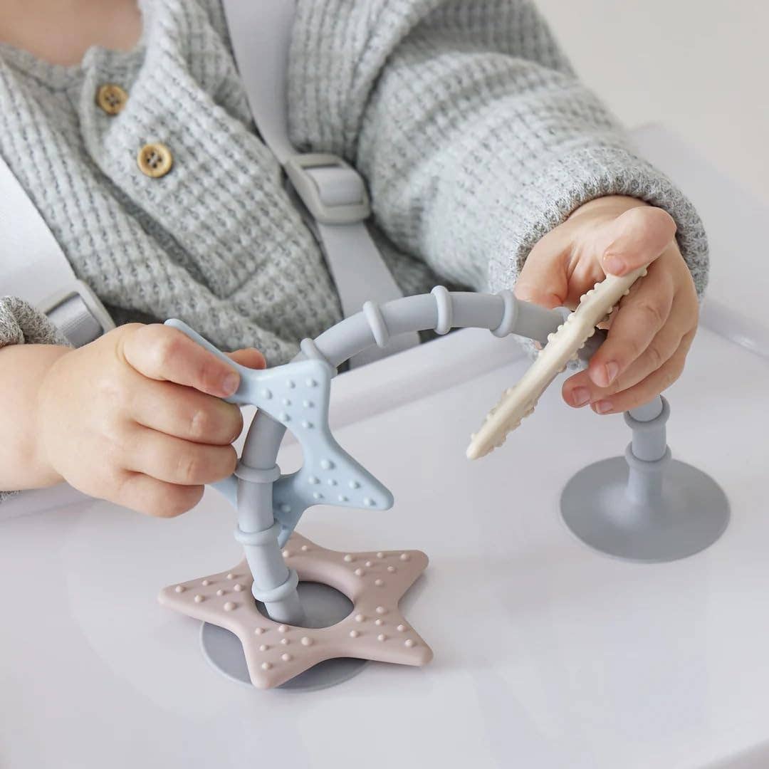 Stick 'n' Play Sensory Star Toy and Teether | For Baths, Highchairs and more
