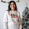 Holly Jolly Patch Christmas Adult Sweatshirt