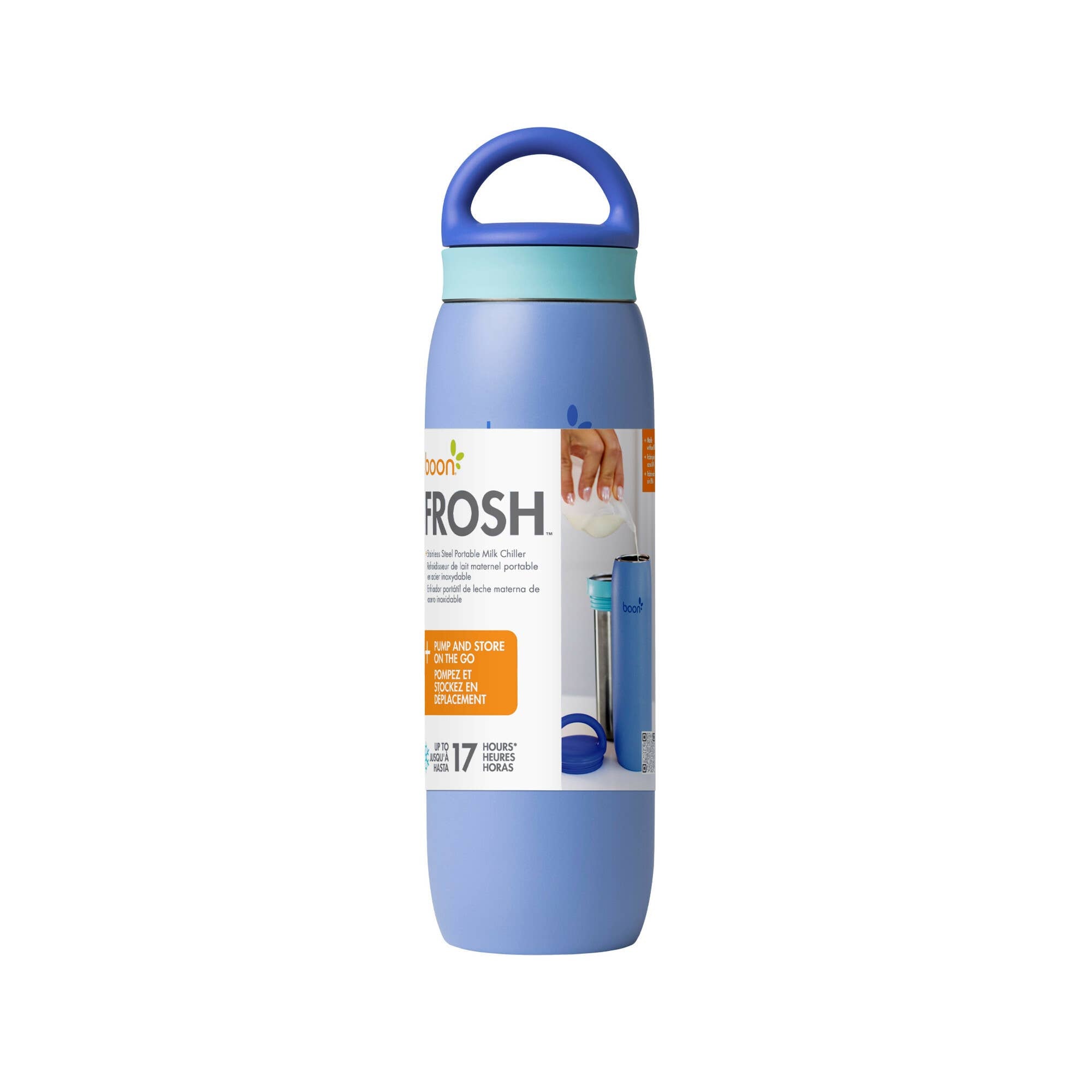 Boon Frosh Portable Breast Milk Chiller 24oz - Blue