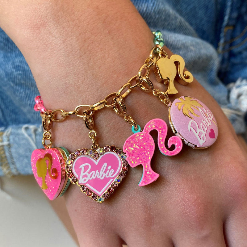 Charm It! Gold Barbie Heart Charm