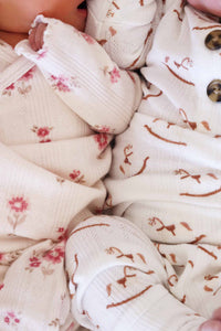 2pc Waffle Crossover Top & Bottom | Precious Posies