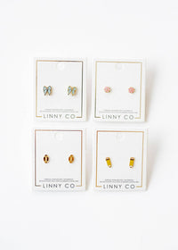 Screwback Stud Earrings - Finley Bow