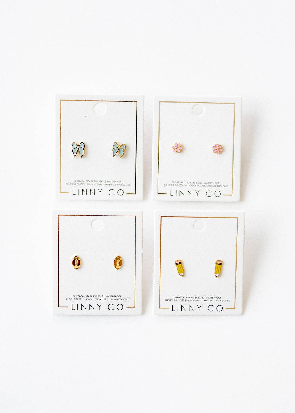 Screwback Stud Earrings - Finley Bow