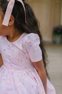 Puff Dress in Dreamy Unicorn