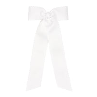 Medium Grosgrain Bowtie with Scalloped Edge and Streamer Tails