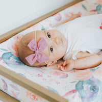 Premium Knit Diaper Changing Pad Cover - Bloom