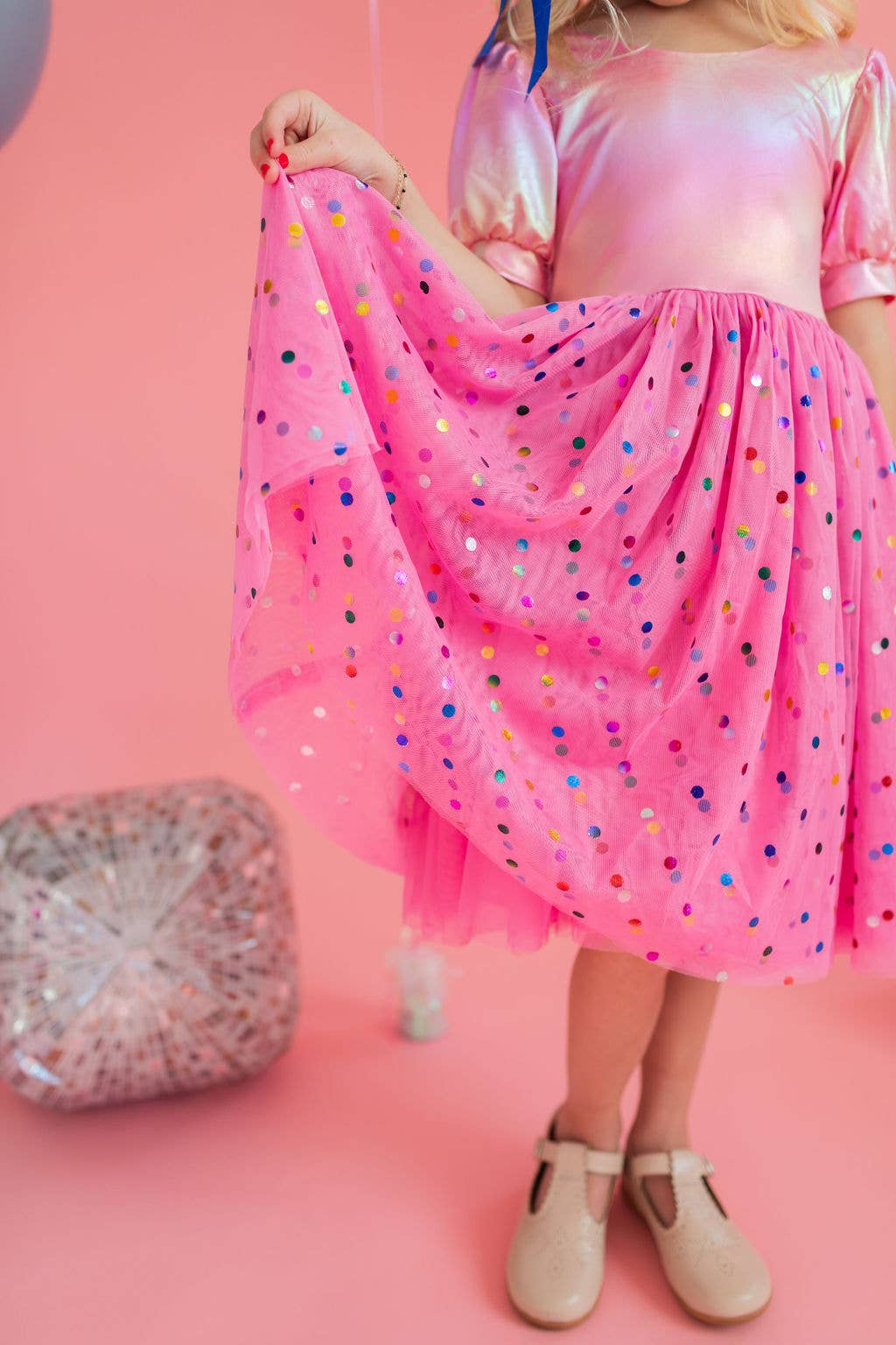 pink lame dress Girls Lame Laurie Dress