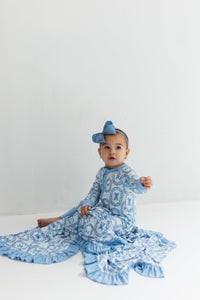 In My Jammers Julia Bow Zipper Romper