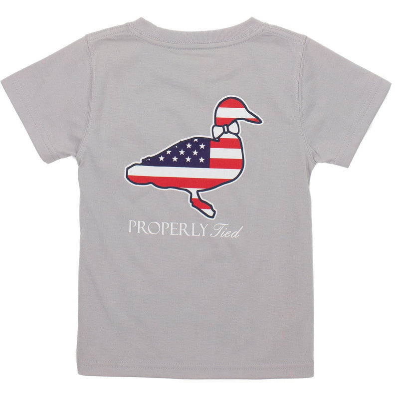 Properly Tied Baby Americana Logo Short Sleeve Tee