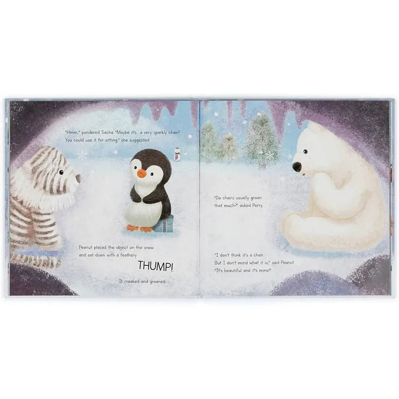Jellycat Peanut Penguin’s Perfect Present Book