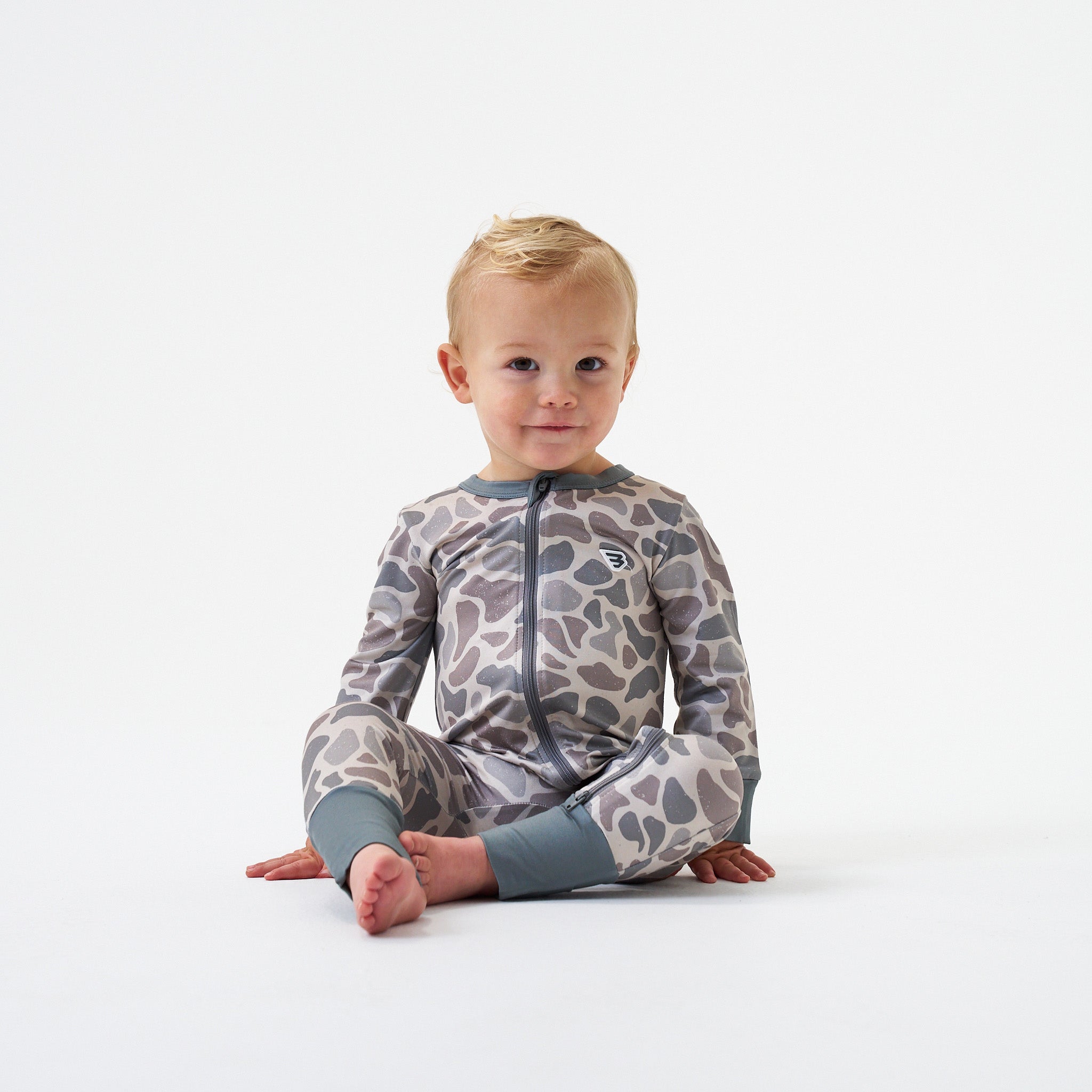 Burlebo Baby Zip Up | Classic Deer Camo