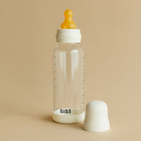 BIBS Baby Glass Bottle Complete Set 225ml (8 oz) | Natural Rubber Latex Nipple