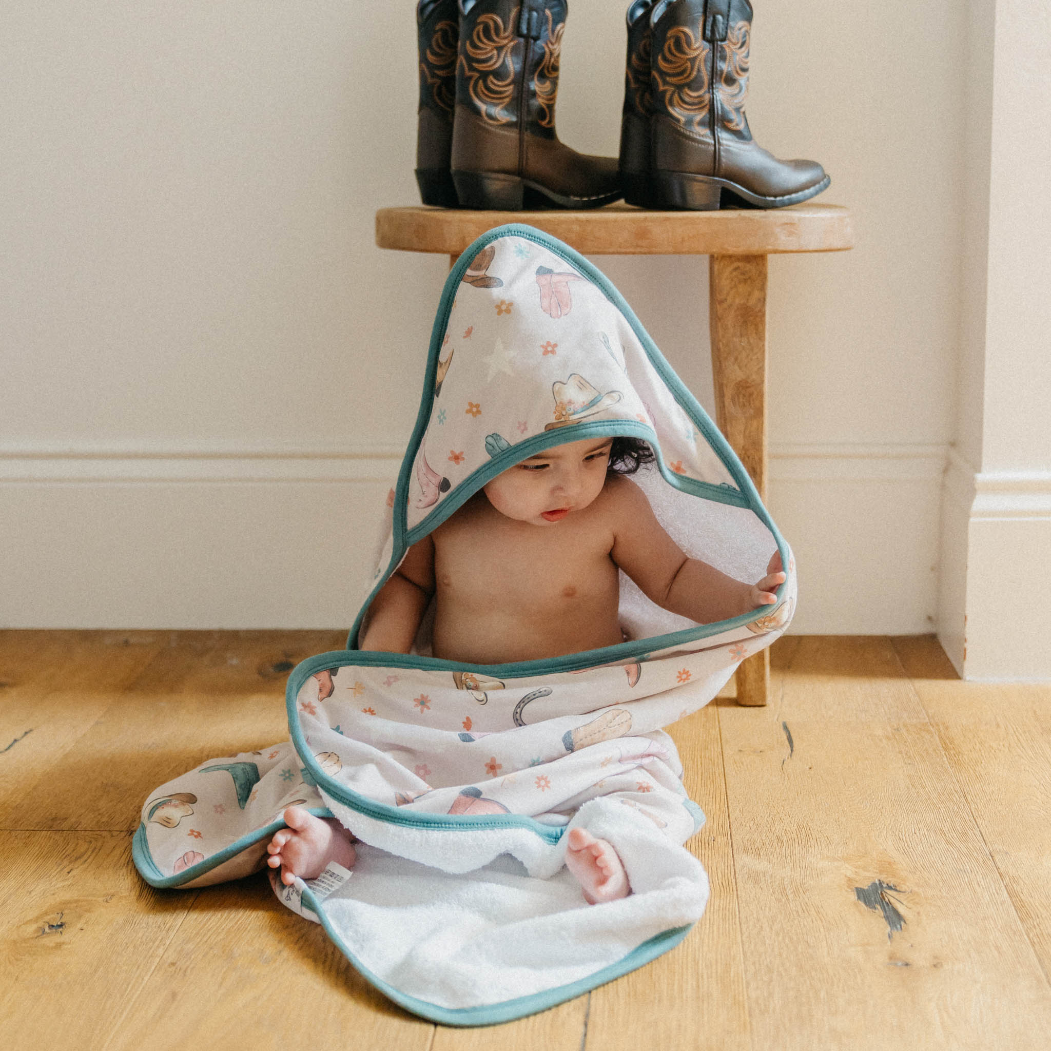 Copper Pearl Premium Baby Knit Hooded Towel | Cheyenne