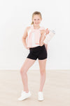 Mila & Rose Balanced Black Active Shorty Shorts