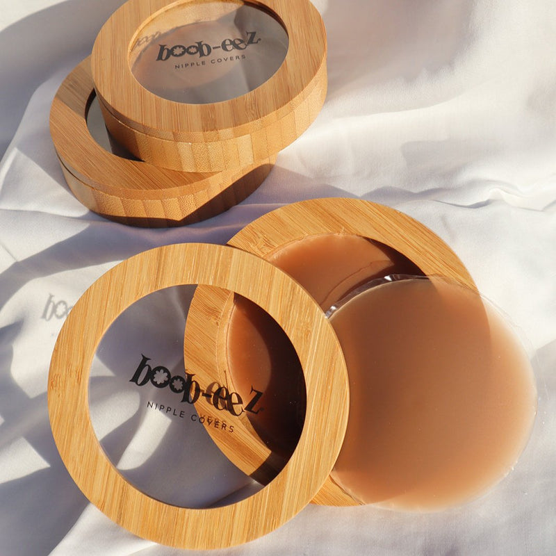 Boob-eez LUXE COMBO - Bamboo Compact + "Headlight" Hiders