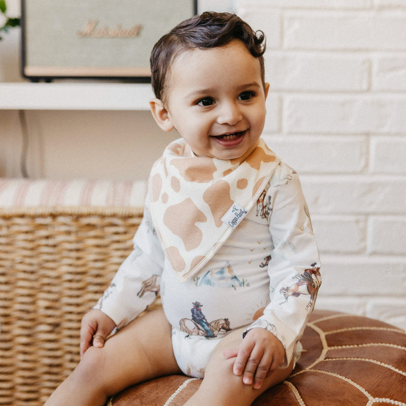 Copper Pearl Baby Bandana Bibs | Boone