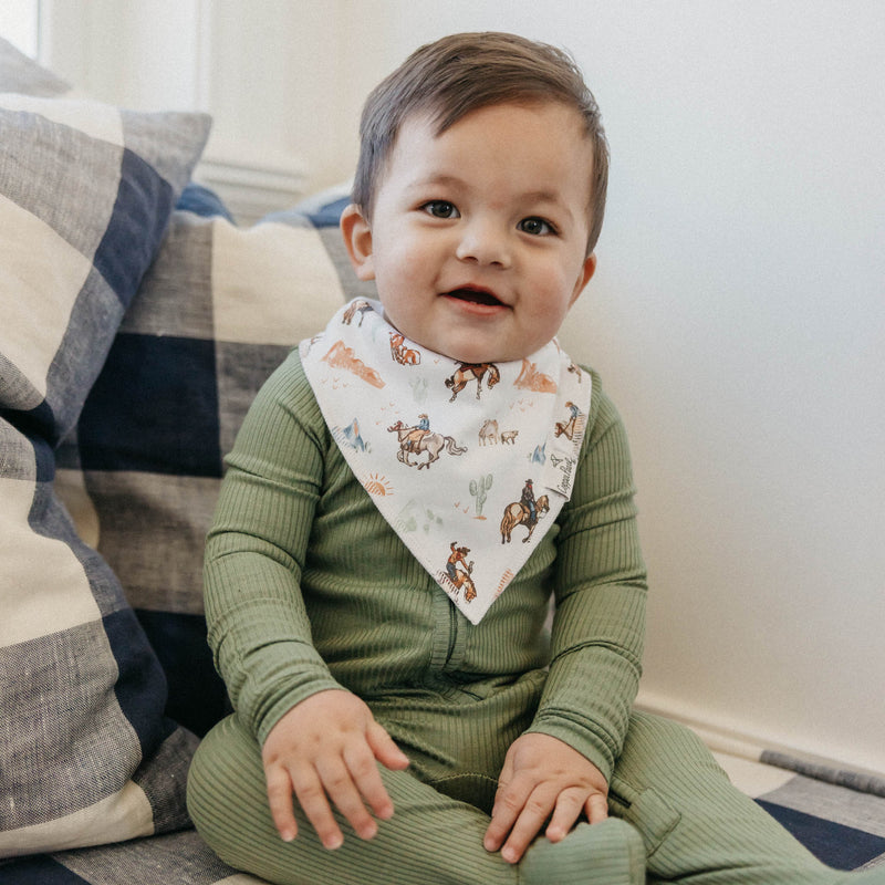Copper Pearl Baby Bandana Bibs | Boone