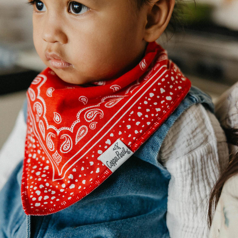 Copper Pearl Baby Bandana Bibs | Boone