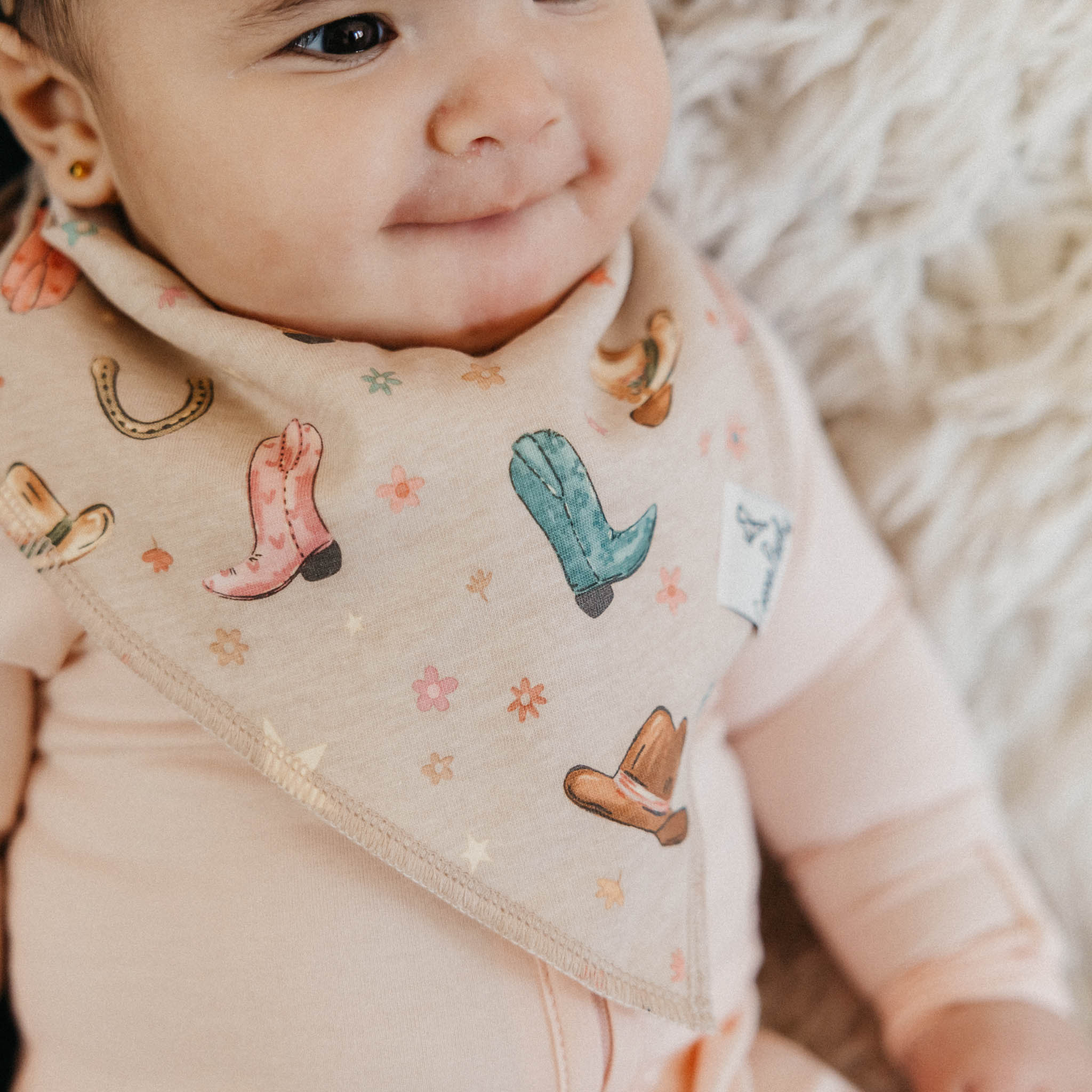 Copper Pearl Baby Bandana Bibs | Cheyenne