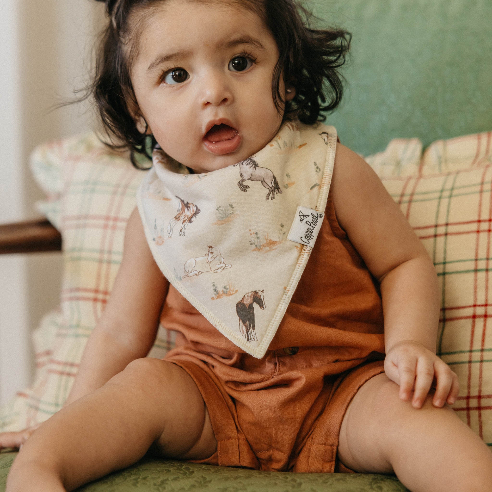 Copper Pearl Baby Bandana Bibs | Cheyenne