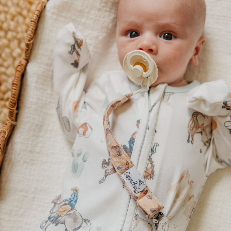 Copper Pearl Binky Clips | Boone