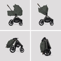 Silver Cross Breez Compact Stroller + Folding Bassinet Bundle