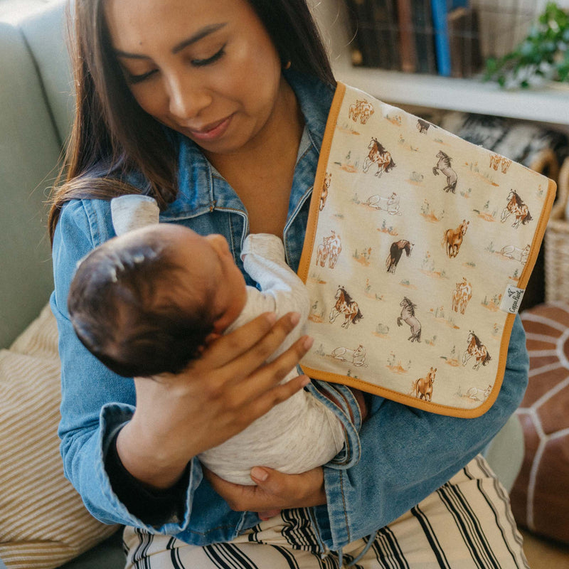 Copper Pearl Premium Burp Cloths | Cheyenne