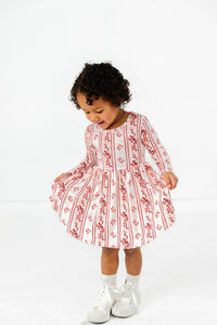 In My Jammers Vintage Love Long Sleeve Twirl Dress