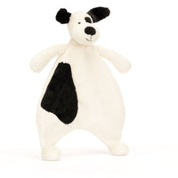 Jellycat Bashful Black & Cream Puppy Comforter