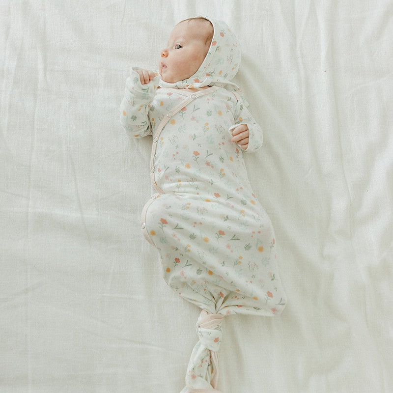 Copper Pearl Newborn Knotted Gown | Mabel