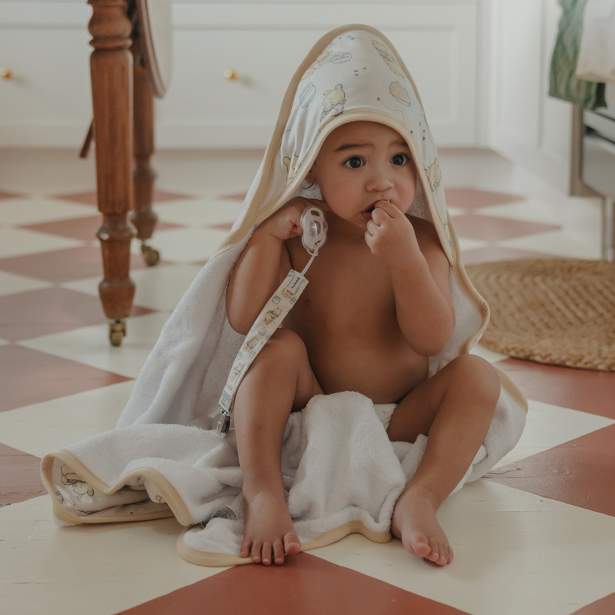 Copper Pearl Premium Baby Knit Hooded Towel | Hunny