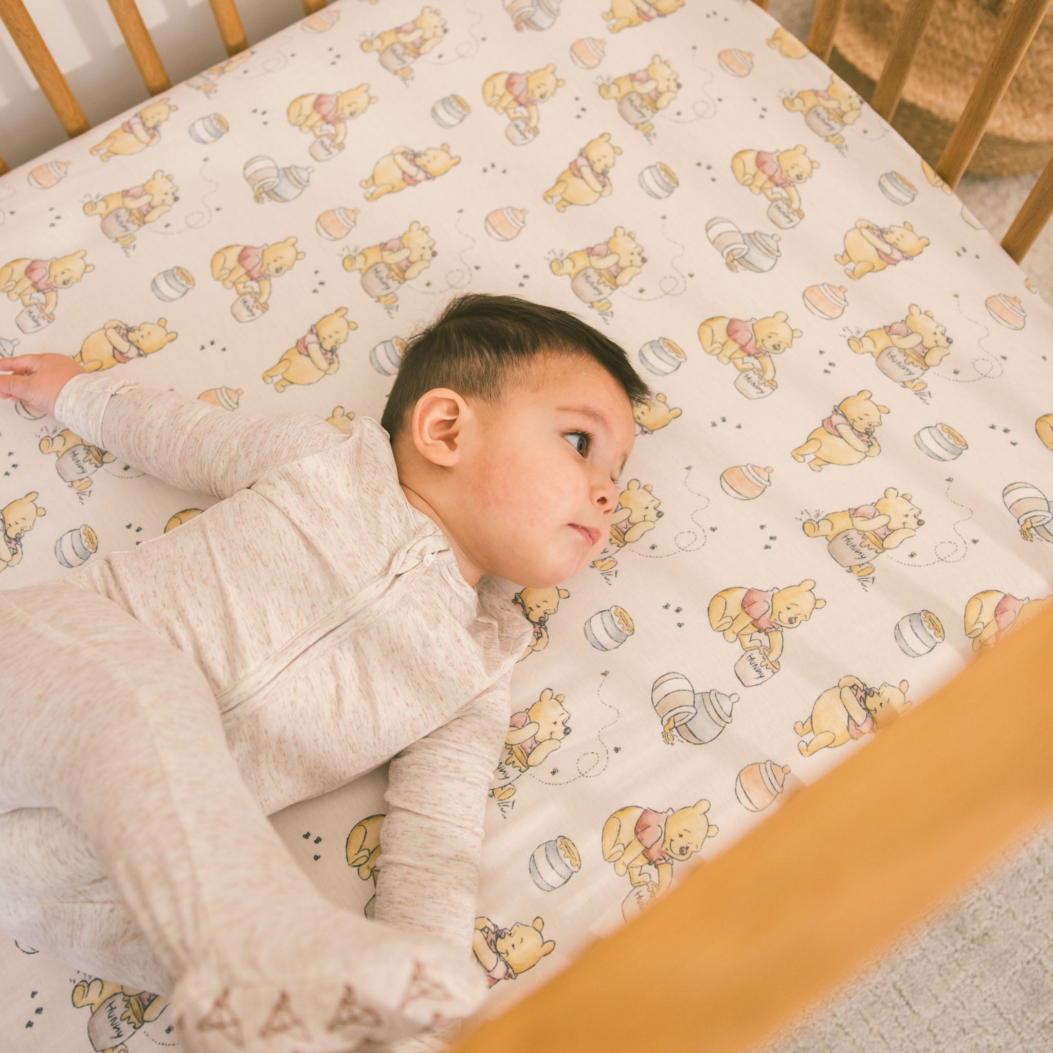 Copper Pearl Premium Knit Fitted Crib Sheet | Hunny