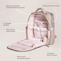 Jujube Classic Diaper Backpack | Taupe