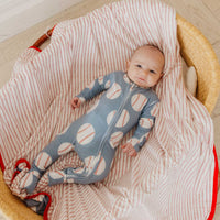 Copper Pearl Convertible Zip-Up Footie Pajama | Slugger