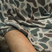 Burlebo Sherpa Blanket | Classic Deer Camo