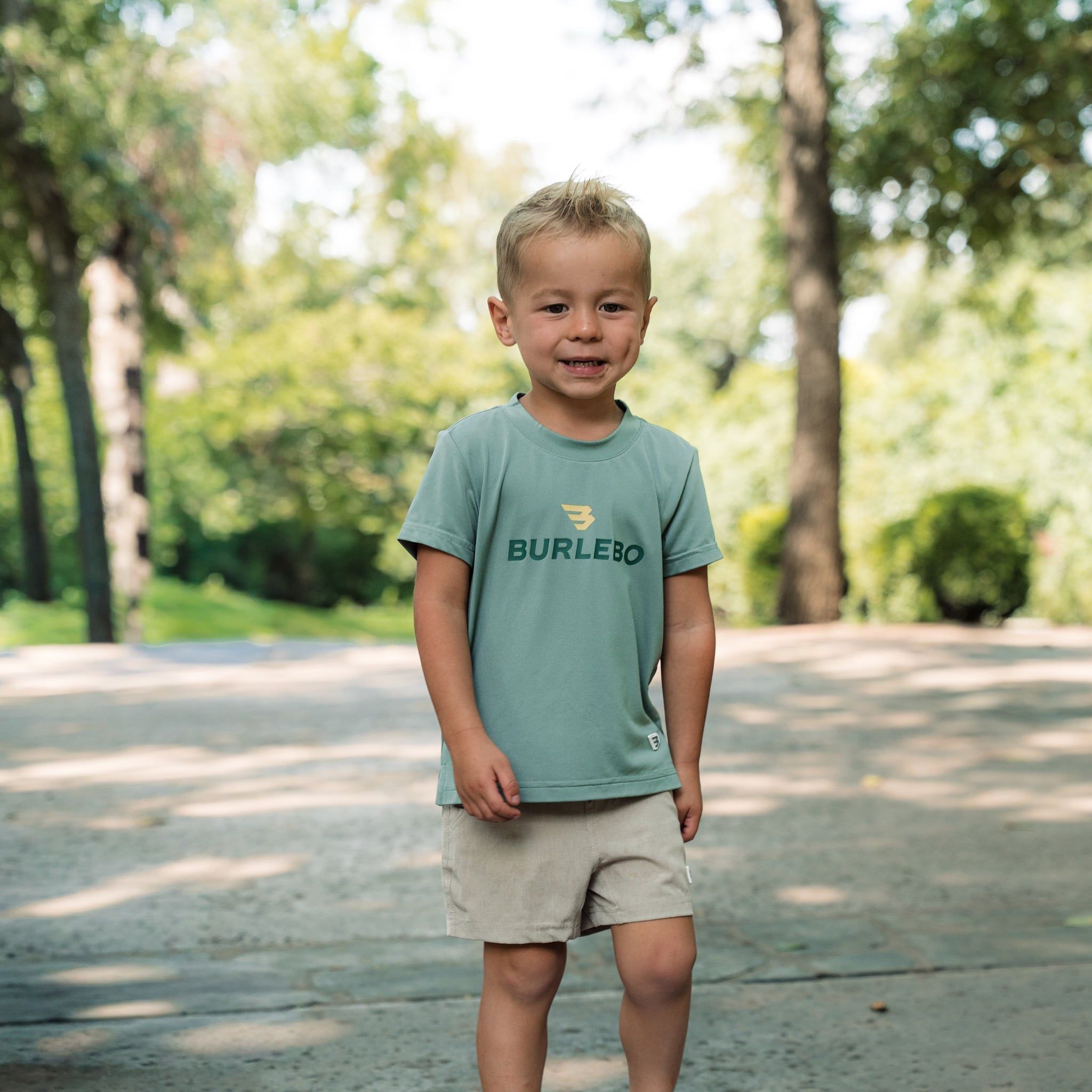 Burlebo Youth Go To Tee Prepack | Flying B Logo | Navy & Sage