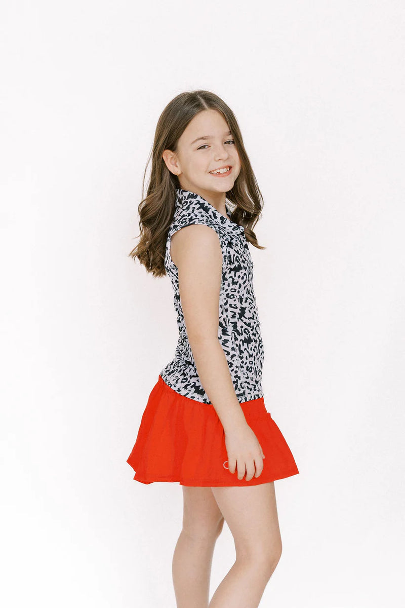 Girls Lawley Solid Skirt Red