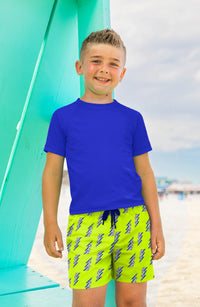 Limeapple Dylan Boys Lightning Bolt Print Board Shorts