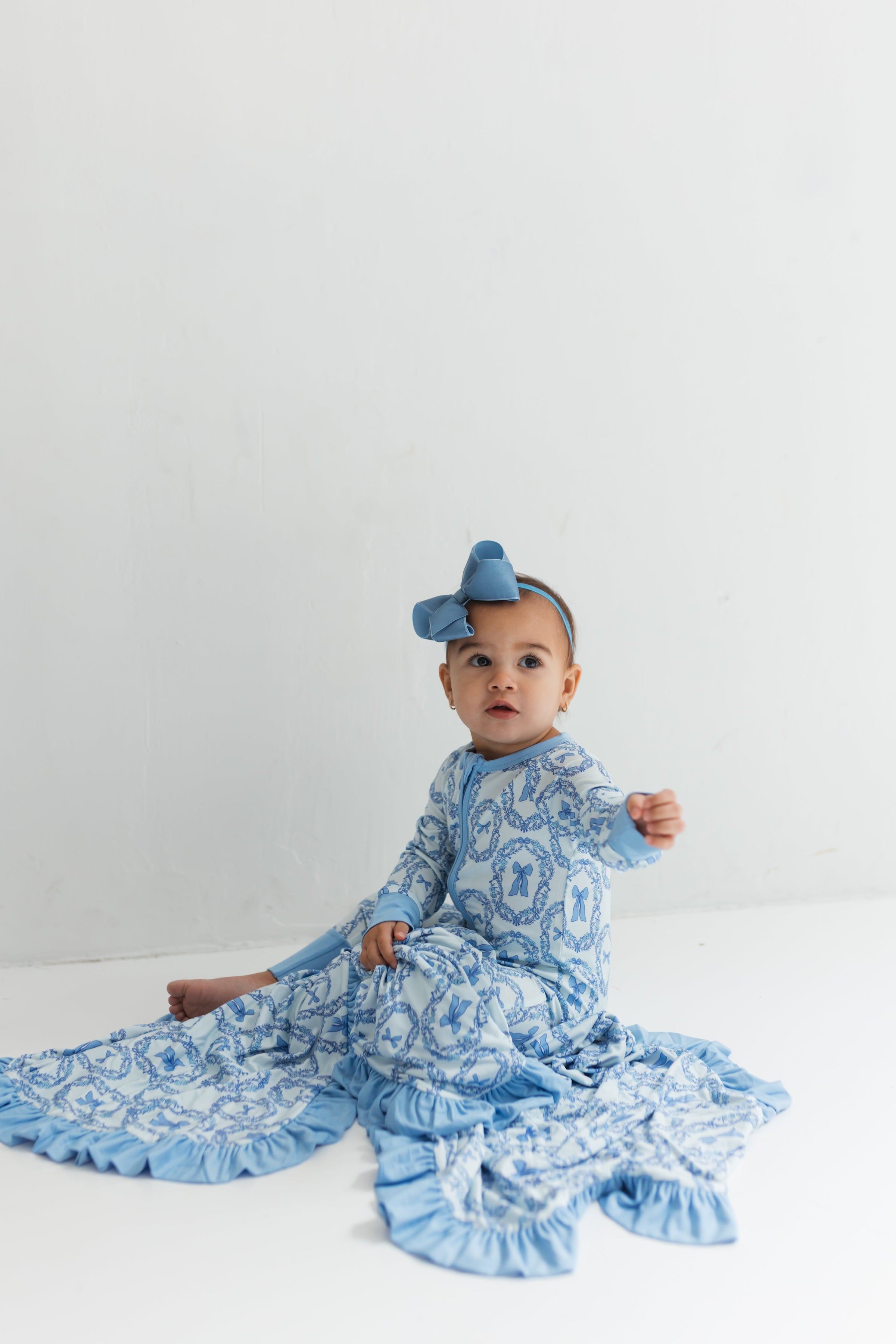 In My Jammers Julia Bow Ruffle Blanket