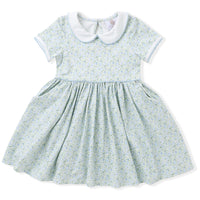 Swoon Baby Clothing Blue Floral Proper Dress