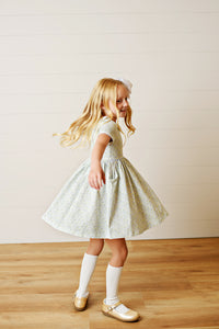 Swoon Baby Clothing Blue Floral Proper Dress