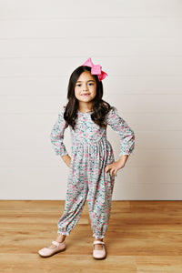 Swoon Blue Floral Romper
