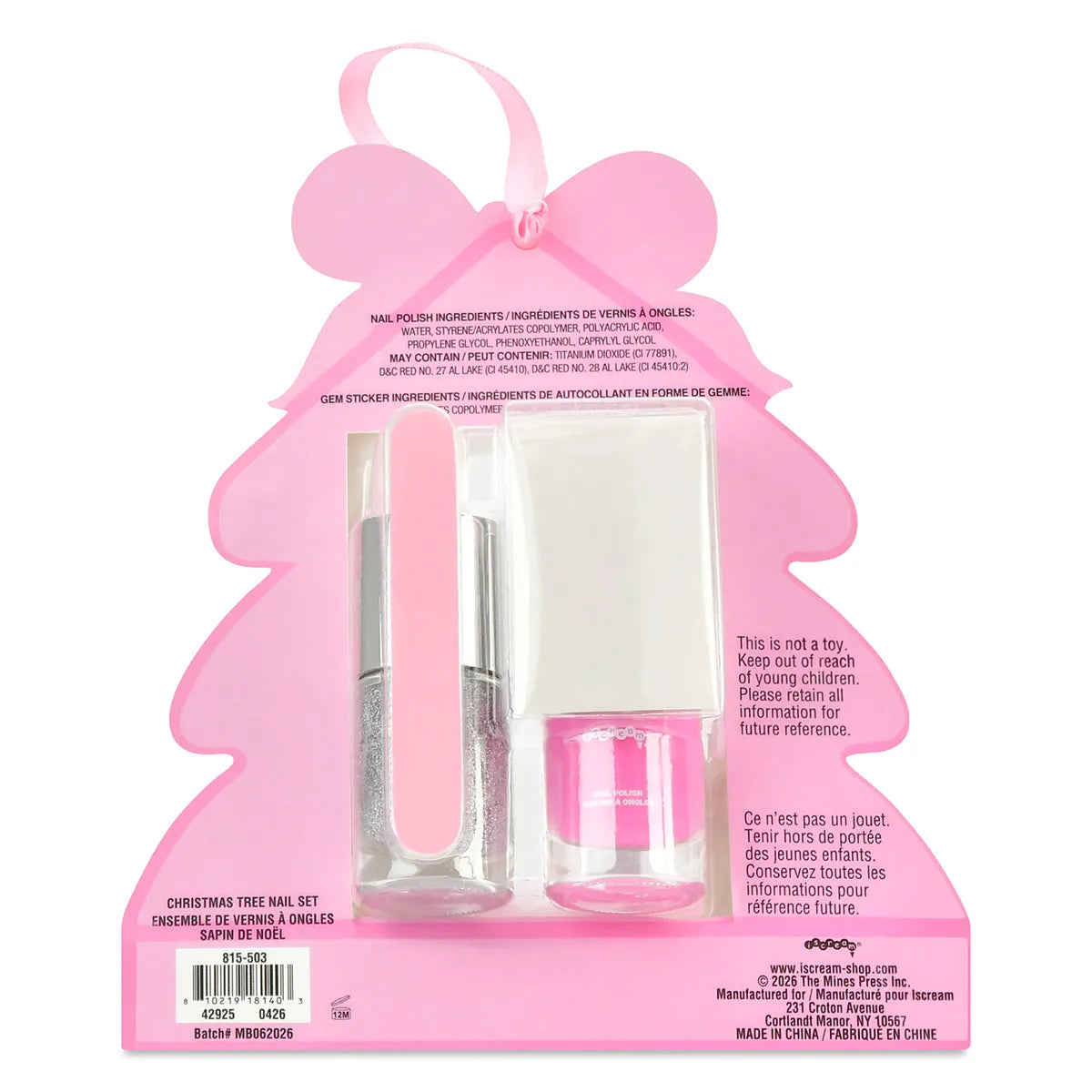 Iscream Christmas Tree Nail Polish Set