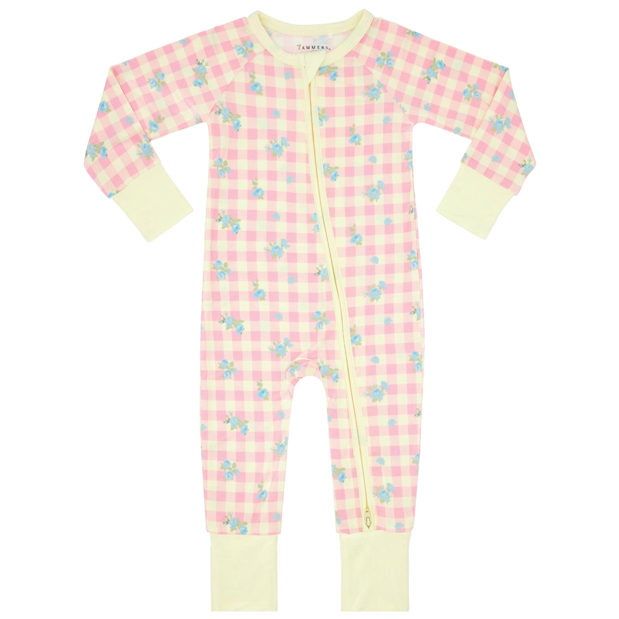 In My Jammers Indie Floral Zipper Romper