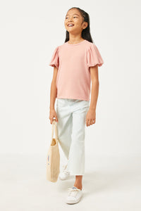 Hayden Puff Sleeve Knit T Shirt