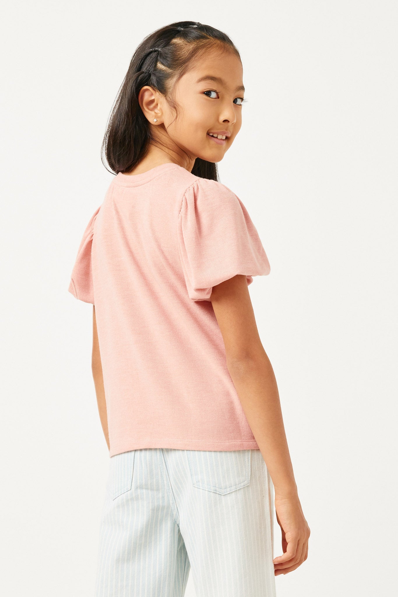Hayden Puff Sleeve Knit T Shirt