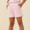 Hayden Girls Bow Embroidered French Terry Boxer Shorts
