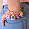 Charm It! Gold Pink Purse Charm