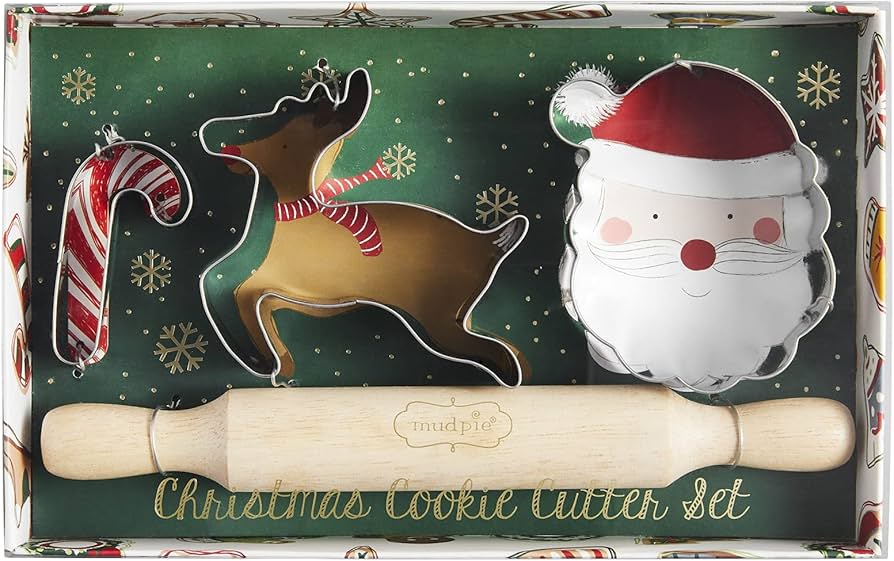 GREEN XMAS COOKIE CUTTER SET