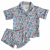 In My Jammers Lily Floral Kids Button Up Short Set